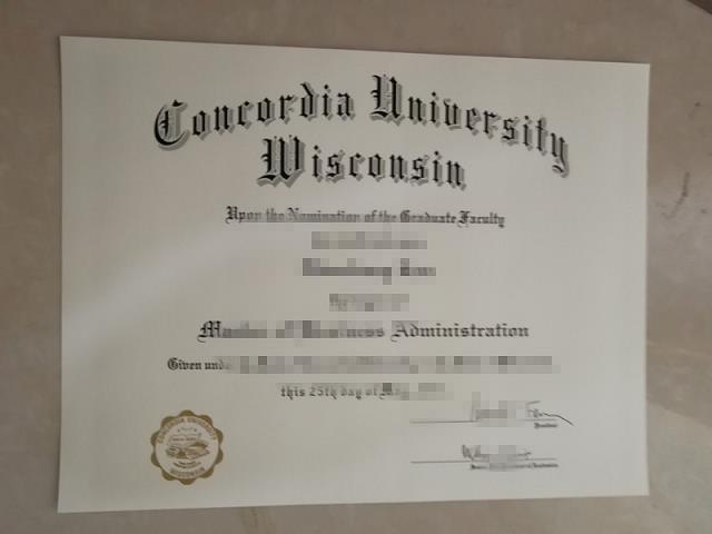 美国威斯康星康考迪亚大学毕业证认证成绩单Diploma
