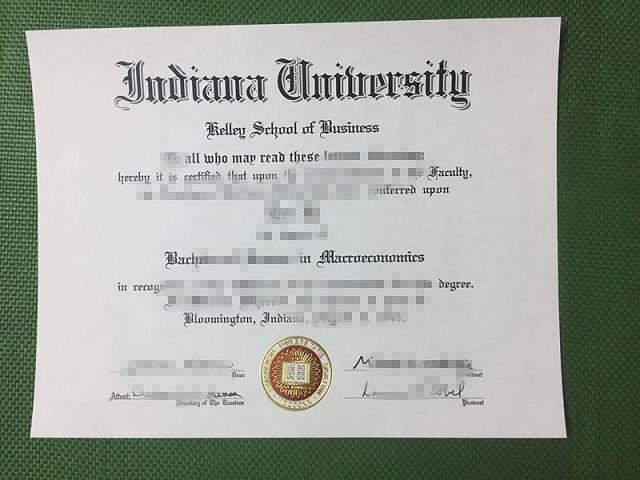 印第安纳州立大学毕业证认证成绩单Diploma