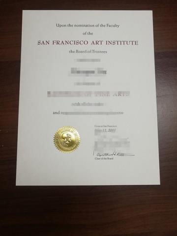 旧金山艺术学院毕业证认证成绩单Diploma