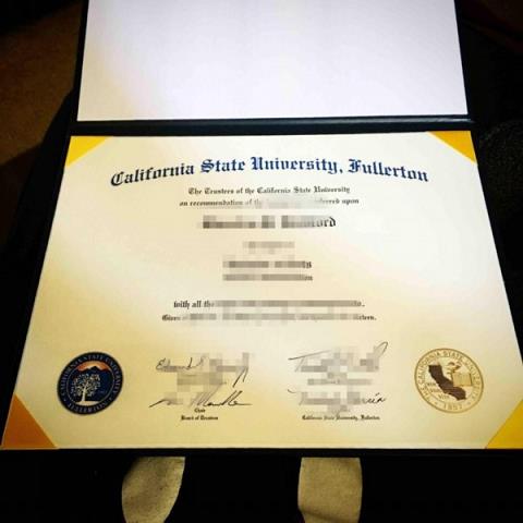 美国加州州立大学富尔顿分校毕业Z认Z成绩单Diploma