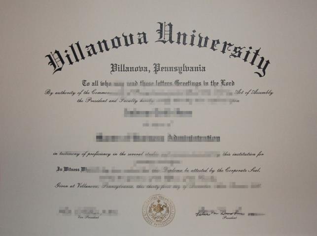 维拉诺瓦大学毕业成绩单认Z成绩单Diploma