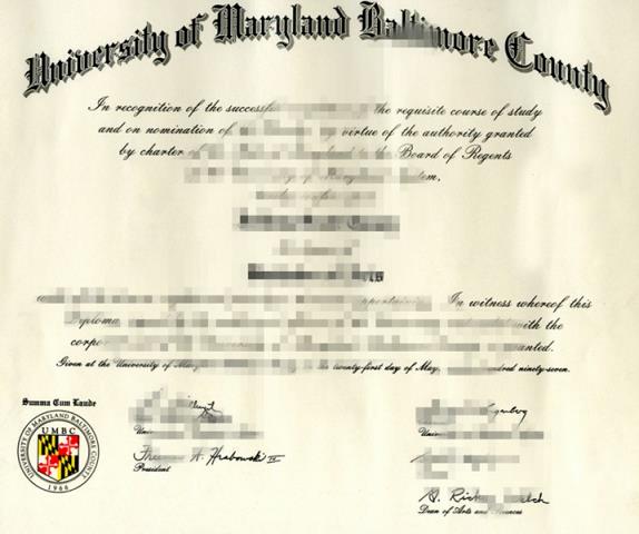 巴尔的摩大学学历模板认Z成绩单Diploma