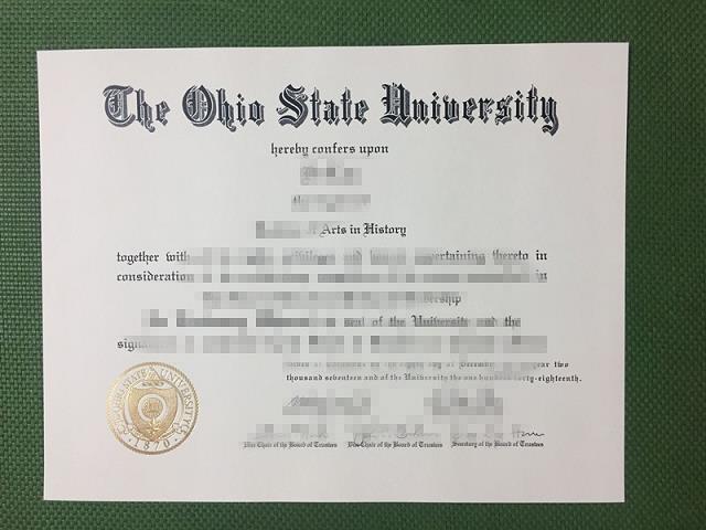 俄亥俄大学毕业证认证成绩单Diploma