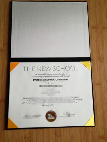 帕森斯设计学院毕业证认证成绩单Diploma