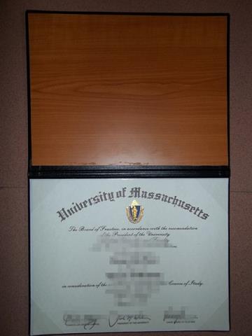 麻省大学艾默斯特校区毕业模板认Z成绩单Diploma