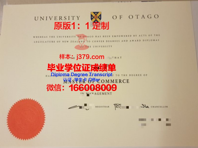 奥塔戈大学博士毕业证书(奥塔哥大学硕士申请条件)